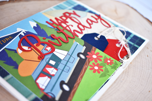 Happy Birthday Card duo by Wendy Sue Anderson featuring the "Gone Camping" Collection by #CartaBellaPaper